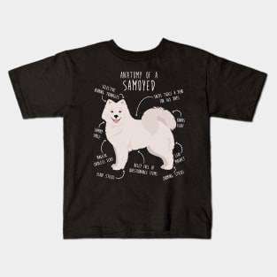 Samoyed Dog Anatomy Kids T-Shirt